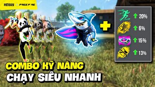 Quá nhanh quá nguy hiểm với các kỹ năng nhân vật này - COMBO CHẠY SIÊU NHANH | FREE FIRE
