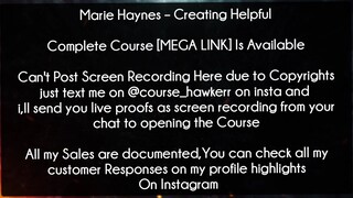 Marie Haynes Course Creating Helpful Download