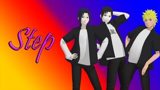 [MMD Naruto] Sai, Sasuke & Naruto - Step (Male ver + Motion DL)