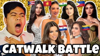 ATEBANG REACTION | TOP 10 DEADLY CATWALKS MISS UNIVERSE 2021 #missuniverse2021 #catwalk