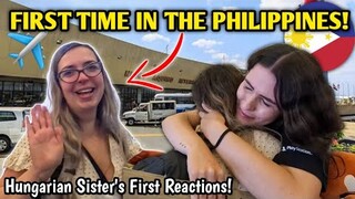 MY SISTER'S FIRST TIME ARRIVING TO THE PHILIPPINES! Emotional Reunion & First Filipino Food!