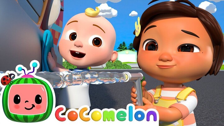 Fire Truck Wash Song - CoComelon Nursery Rhymes & Kids Songs