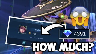 HOW MUCH SKYLARK FANNY? | Mobile Legends BangBang