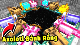 Minecraft nhưng Tôi Có Đội Quân Axolotl