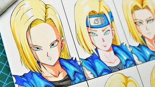What kind of number 18 can you draw using 9 anime styles?