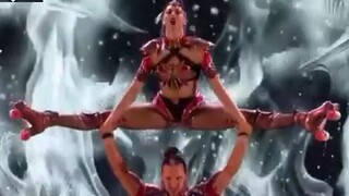 Bruno Takes the Risk: Duo Stardust's Performs Over Swords and Flames Stunt! | Britain's Got Talent