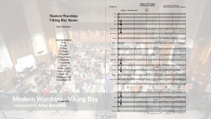 Modern Warships - Viking Bay (附乐谱）