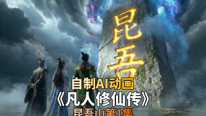 อนิเมชั่น AI ที่ทำเอง บันทึกการบำเพ็ญเพียรของสามัญชน ภูเขาคุนอู ตอนที่ 1
