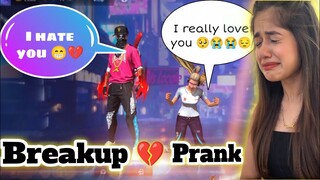 First Time Breakup 💔 Prank On My Girlfriend 🤣 || Free fire Breakup 💔 Prank on cute girl 🥰