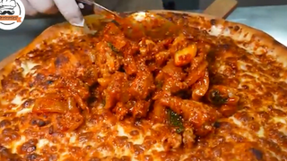 Làm pizza pho mai 4 #food