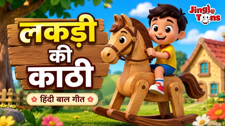 लकड़ी की काठी _ Lakdi ki kathi _ Popular Hindi Children Songs _ Animated Songs b
