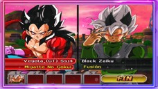 VEGETA SSJ 4 ULTRA INSTINC VS BLACK ZAIKU FUSION - DB MOD ANDROID GAMEPLAY
