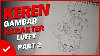 GAMBAR ANIME KEREN | KARAKTER ONE PIECE | LUFFY | PART 2