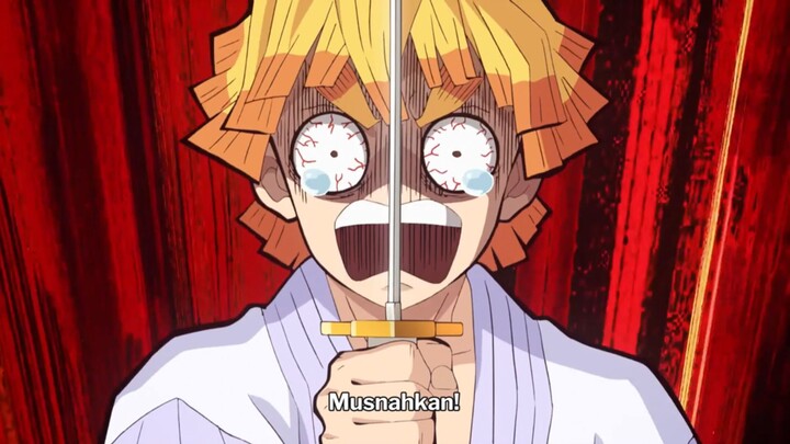 #KompetisiKreasi Unggahan3 Momen Kocak Demon Slayer Part 7 - Zenitsu Bertemu Nezuko #2 :D