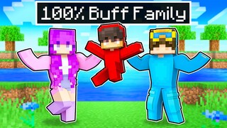 Adopted by a BUFF FAMILY In Minecraft!