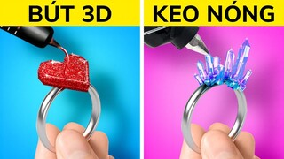 KEO NÓNG VS BÚT 3D | TỰ LÀM ĐỒ TRANG SỨC, ĐỒ TRANG TRÍ VÀ ĐỒ MINI