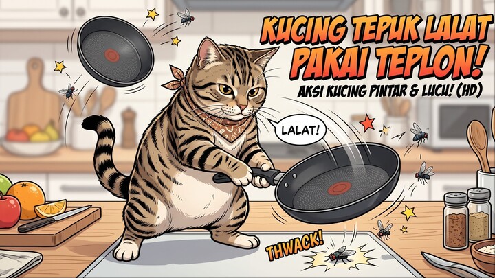 Jangan Pernah Percaya Kucing Bawa Teflon! 🍳🐱#cat