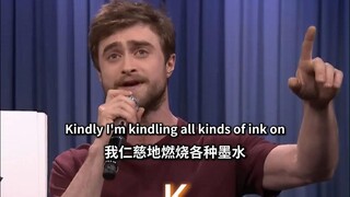 Harry Potter jago rap! Dia langsung menantang rap alfabet yang supersulit.