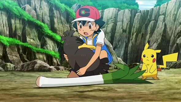 Pokémon baru Ash Ketchum menaklukkan Bebek Hijau di wilayah Galar dan berevolusi menjadi Penjaga Hij