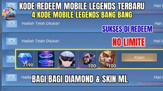 BURUAN! 4 KODE REDEEM ML TERBARU KODE REDEEM MOBILE LEGENDS HARI INI UPDATE JUNI 2024