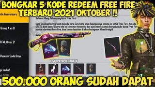 BONGKAR 5 KODE REDEEM FREE FIRE TERBARU HARI INI 2021 OKTOBER RESMI DARI GARENA FREE FIRE