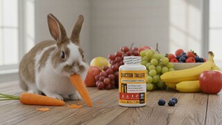 A Peaceful Morning with a Cute Bunny and a Healthy Start 🌿🥕