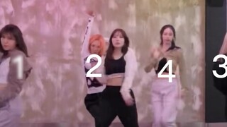 Four-person version of step back (mirror dance for personal use)