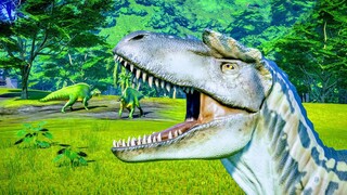 ALBERTOSAURUS Hunting In Slow Mo - Jurassic World Evolution