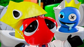 RAINBOW FRIENDS, But They're SKIBIDI TOILET?! Rainbow Friends 2 Animation