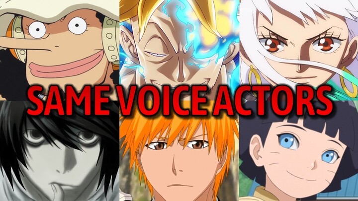 ONE PIECE Characters Japanese Dub Voice Actors in other Anime Part 1/2 I AniVoice Comparisons