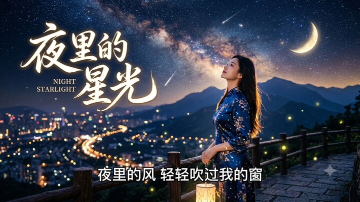 《夜里的星光》｜一首关于思念与回忆的中文歌曲 🌙✨    《夜里的星光》｜一首温柔的中文歌曲 🌙✨ #中文歌曲 #AI音乐