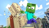 Monster School: Tiny World - Zombie became a Hero | Minecraft Animation