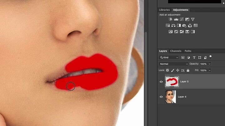 লিপিষ্টকের কালার পরিবর্তন । How to Add ANY COLOR LIPSTICK to a Portrait in Photoshop!