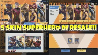 EVENT TERBARU DAWNING STARS! 5 SKIN SUPERHERO YANG DI RESALE KAMBALI! | MOBILE LEGENDS