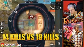 Robleis 14 KILLS VS 19 KILLS - Free Fire Highlights #1 - vs Antrax vs Watzap - Nonolive