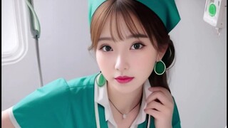 【AI绘画】护士小姐姐对我笑了，她肯定喜欢我 ~