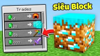 Minecraft Nhưng Tất Cả Block Trao Đổi Được Đồ Siêu Vip