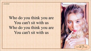 SUNMI (선미) - You can't sit with us (Easy Lyrics)
