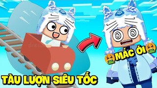 MEOWPEO MẮC ÓI KHI CHƠI TÀU LƯỢN SIÊU TỐC SIÊU CHÓNG MẶT TRONG MINI WORLD