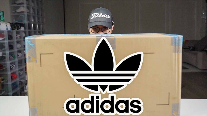 【Giờ mở hộp】Nhận được một hộp quà bí mật Adidas siêu to! Toàn đồ xịn luôn!!