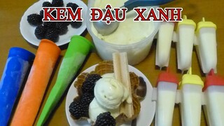 CÁCH LÀM KEM ĐẬU XANH thơm  ngon, xốp dẻo, mịn, chuẩn vị dễ làm /Eis mit Mongobohnen