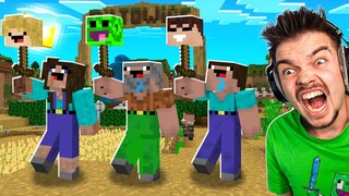 RODZICE NOOBKA nas CHCĄ ZABIĆ w Minecraft! 😭