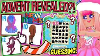 ADVENT CALENDAR REVEALED BY ROYALE HIGH!? Guessing The NEW ITEMS In The GLITTERFROST UPDATE! Roblox