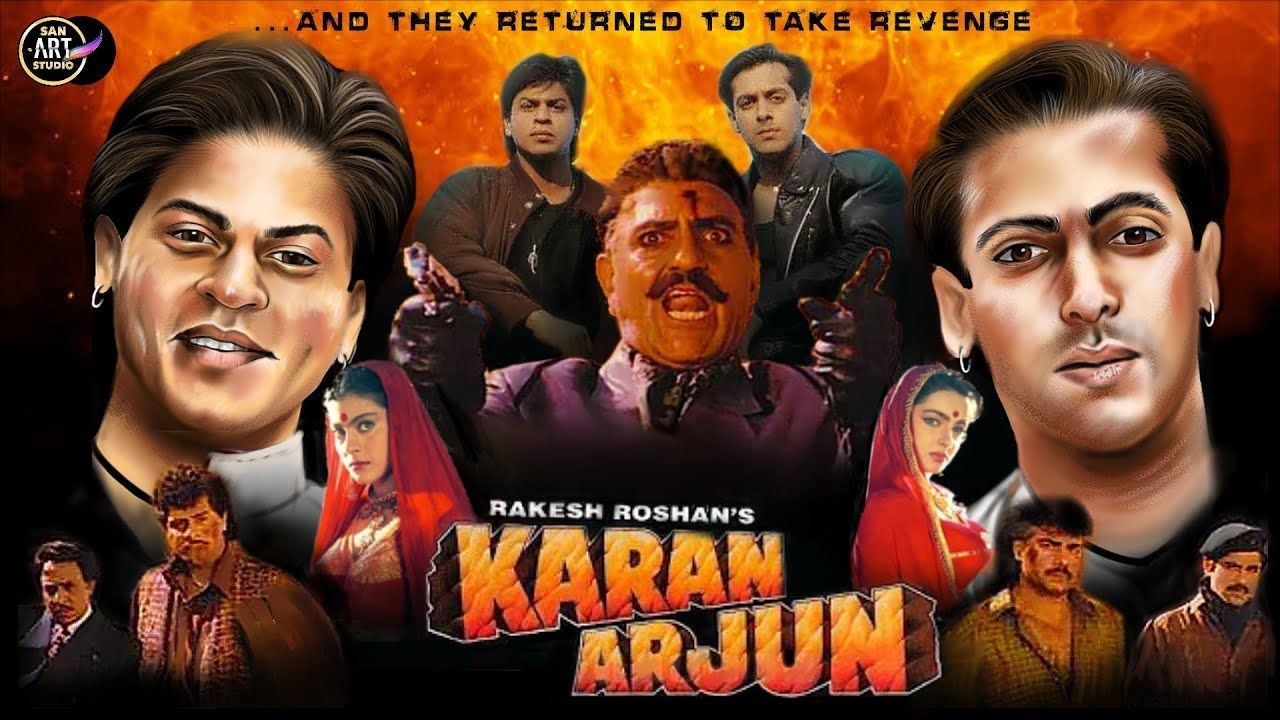 Karan Arjun (1995) [SubMalay] - BiliBili, image size:1280x720
