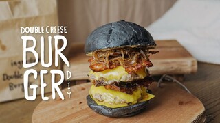 เบอร์เกอร์ ชีสแน่นๆ! | DOUBLE CHEESEBURGER | KINKUBKUU [กินกับกู]