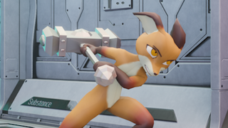 "Little Fox Swinging a Hammer" Blender Animation Practice