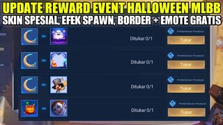 UPDATE REWARD EVENT HALLOWEEN MLBB!!! SKIN SPESIAL,EFEK SPAWN, BORDER, DAN EMOTE GRATIS