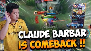 CLAUDE BARBAR JUGA BOLEHHHH !
