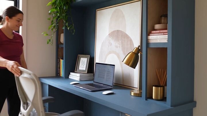 She Built Her DREAM Home Office in 30 Seconds 💙💻