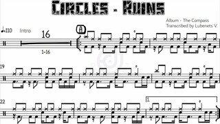 CIRCLES - Ruins  (Drum transcription) | Drumscribe!